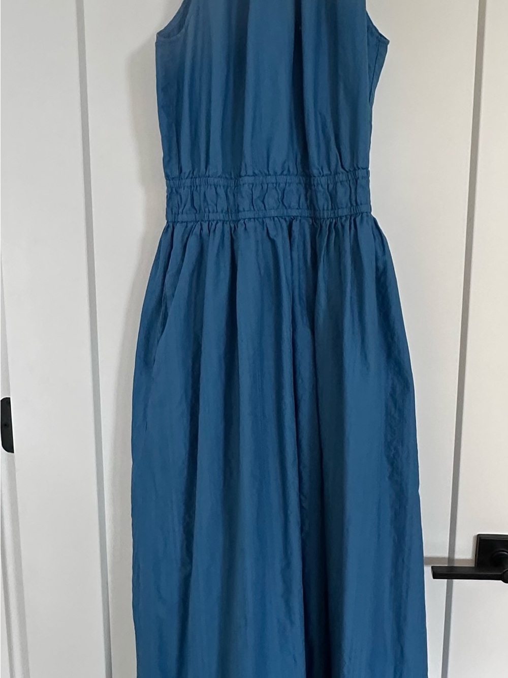 Uniqlo Teal Blue Spaghetti Strap Maxi Dress